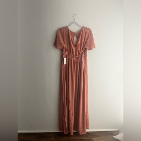 Show Me Your Mumu Emily Empire Waist Flowy Maxi Dress in Mauve Crisp Size Medium - Picture 2 of 4